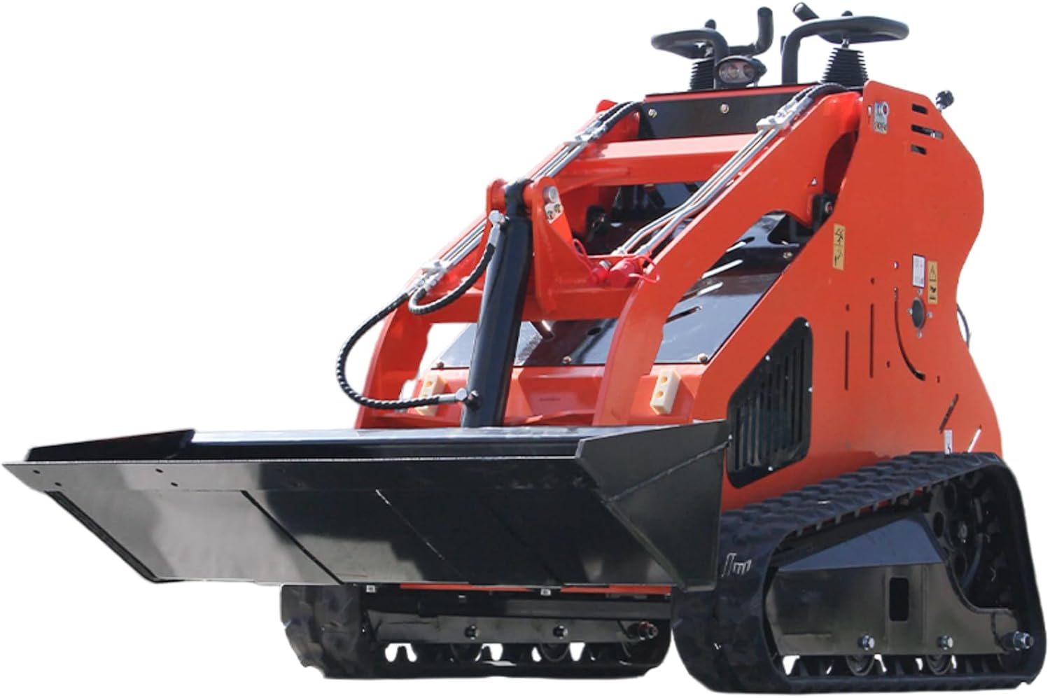 Standing-on Crawler 14 HP Double Cooling Mini Skid Steer Loader With Rato Engine, Match Attachments, Pallet Forks, Grapple, Auger, Track Loader for Construction, Farm (DS-SS50B)