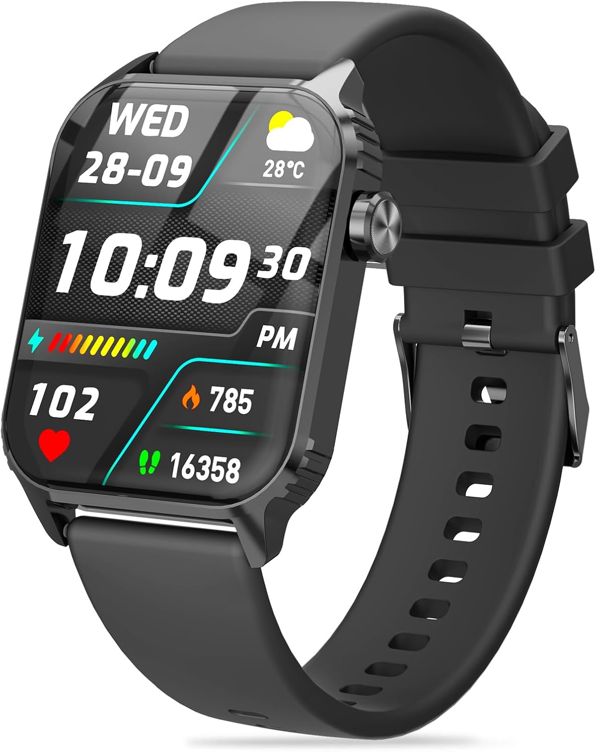 TRAUSI Smart Watch with 120 Sports Modes, IP67 Waterproof Fitness Watch for iPhone/Android