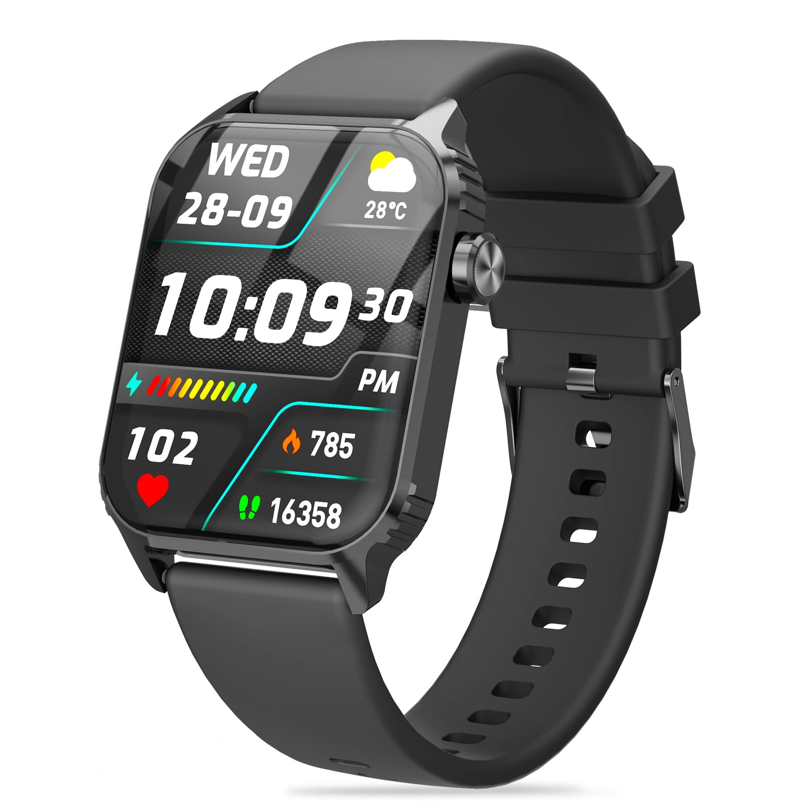 TRAUSI Smart Watch TG08 with black band