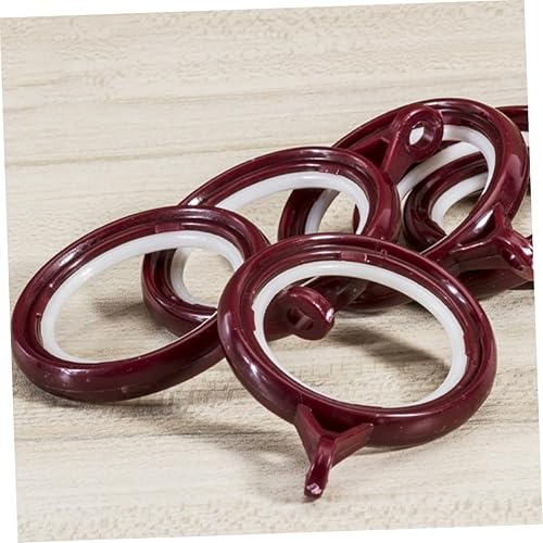 Miniatura 8 de IMIKEYA 10 piezas Silenciador Anillo de cortina de metal Perchero decorativo para cortina de ducha Ganchos de metal Perchero de ropa Clip de cortina