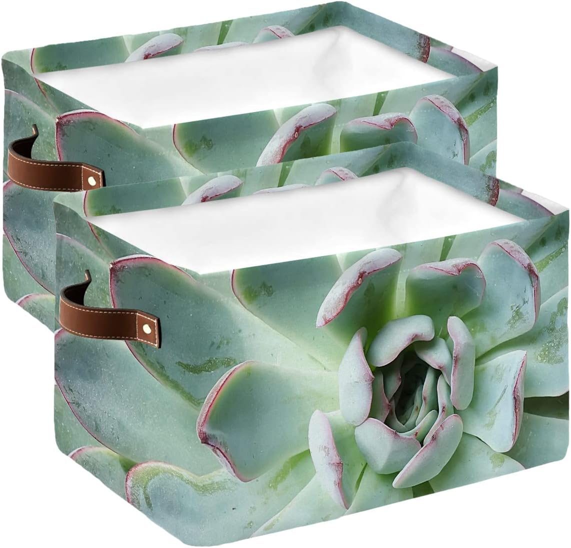 Storage Baskets for Shelves, Foldable Rectangle Storage