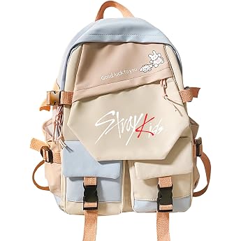 StrayKids Backpack School Bag Fashionable School Backpacks Lightweight Waterproof Daypacks Backpack with Large Capacity Camping Backpack Multifunctional Stylish Colourful Backpacks