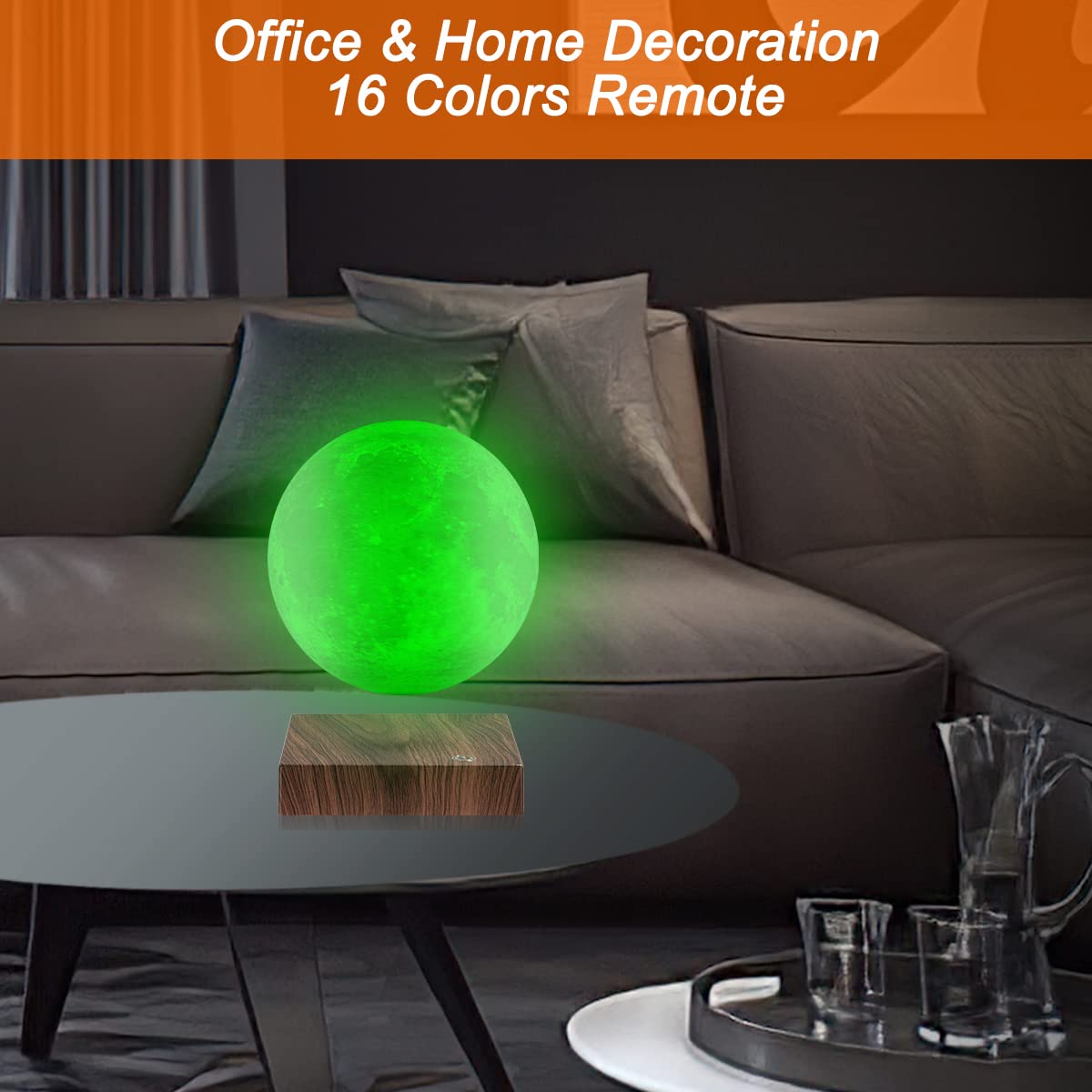 Amazon.co.jp : 浮遊する月ランプ 磁石式フローティングムーンライト