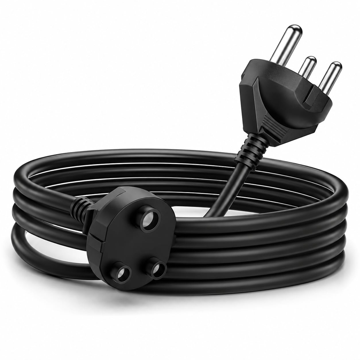 Elove 16Amp Heavy Duty Power Extension Cord 1.5 SQ MM (16AWG) Pure Copper Wire | 3 Pin Extension Cable | 3 Meter Plug & Socket Electrical Extender Power Cable for Electronics appliances-image-10