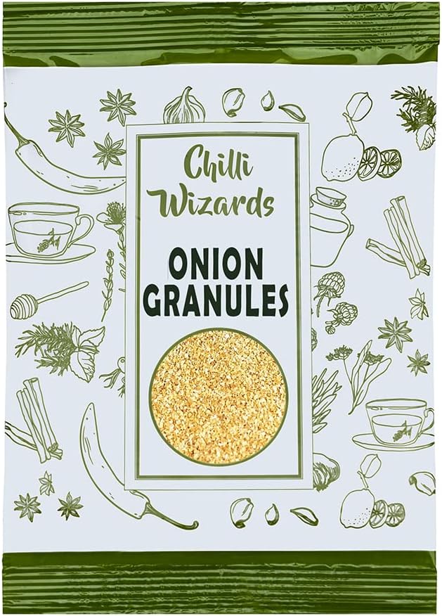 Onion Granules 100g 0.2-0.5mm - Chilli Wizards