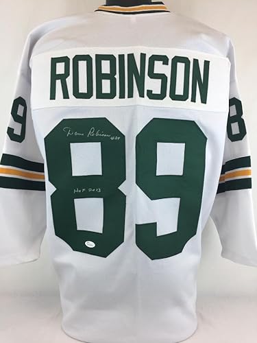 DAVE ROBINSON SIGNED AUTOGRAPHED HOF 2013 WHITE JERSEY JSA COA PACKERS