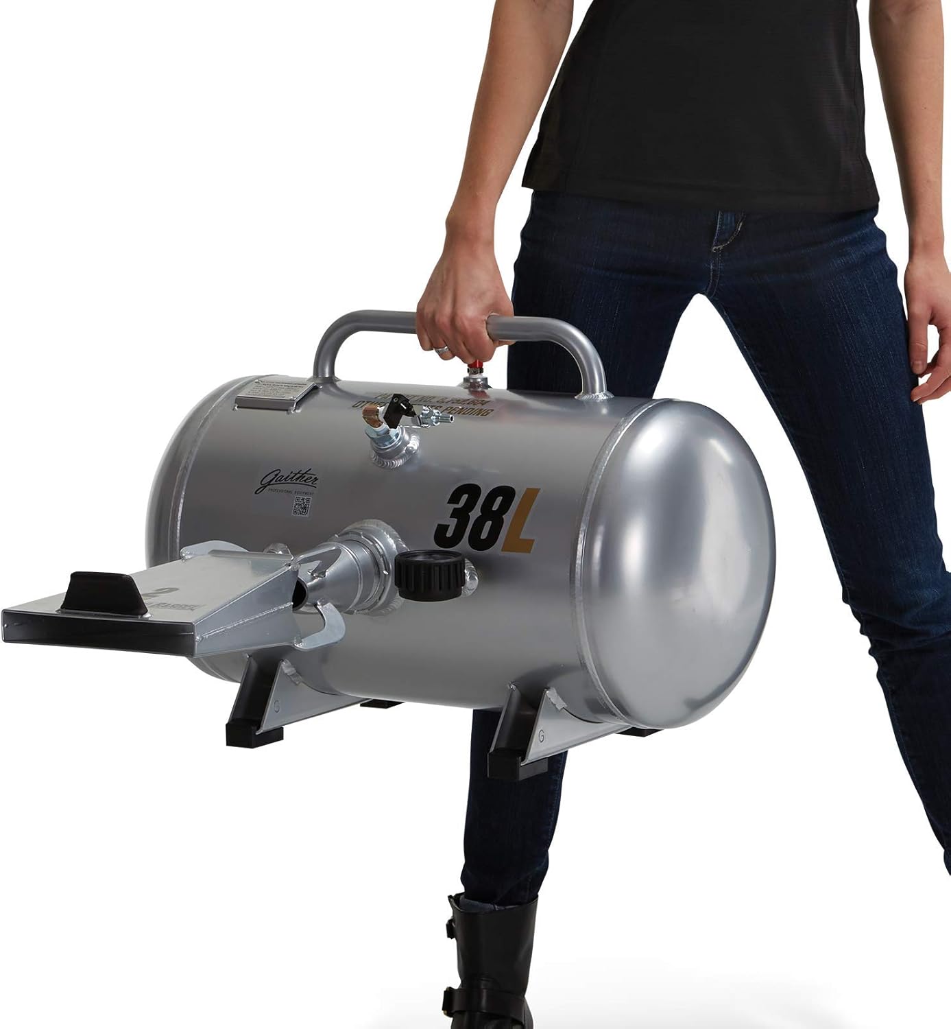 Gaither Tool Co Portable Bead Seater with Rapid Air Release - Tire Inflator for Agricultural, Passenger, and Commercial Vehicles, 38 Liter