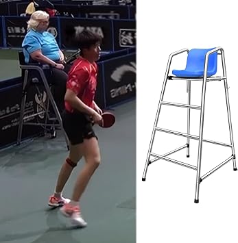 Referee Chairs for Soccer Table Tennis Volleyball, Coaches Referees Directors Chair with Comfortable Seat, Detachable Barstool with Hook & Sunshade Hole 4 5 6 ft Color Silver, Size H 59inch/150