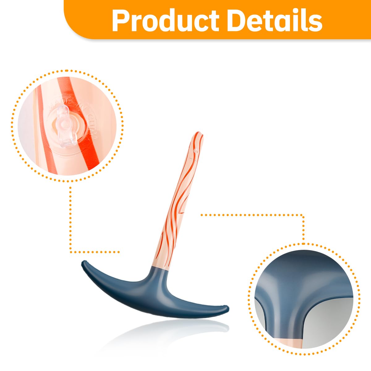 Lotsdonxia 3-Pack Inflatable Pickaxe Play Toy, Blow Up Fake Chopping Tool for Costume Props Party Favours, Kids' Dress Up - Image 3