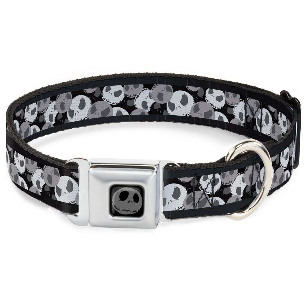 Collar de perro Pesadilla Antes de Navidad con hebilla clip ajustable de gato