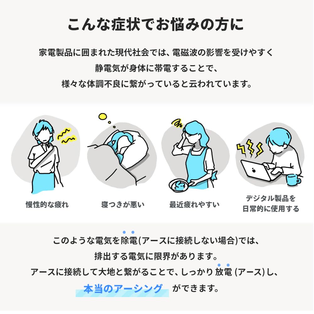 Amazon｜riraku-life(ﾘﾗｸﾘﾌｪ） 大地と繋がるアーシング健康法用