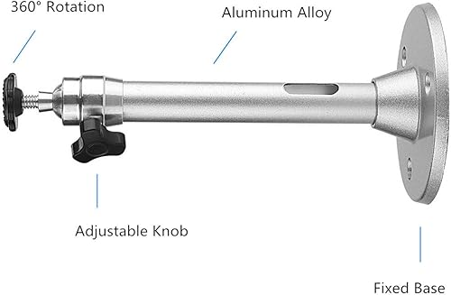 Miniatura 3 de Colgador universal de pared para proyector, soporte de montaje de proyección de video LCDDLP, giratorio e inclinado para mini proyector, gris