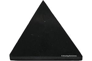 Shungite Pyramid Crystal Healing Stones for Meditation and Energy Balance