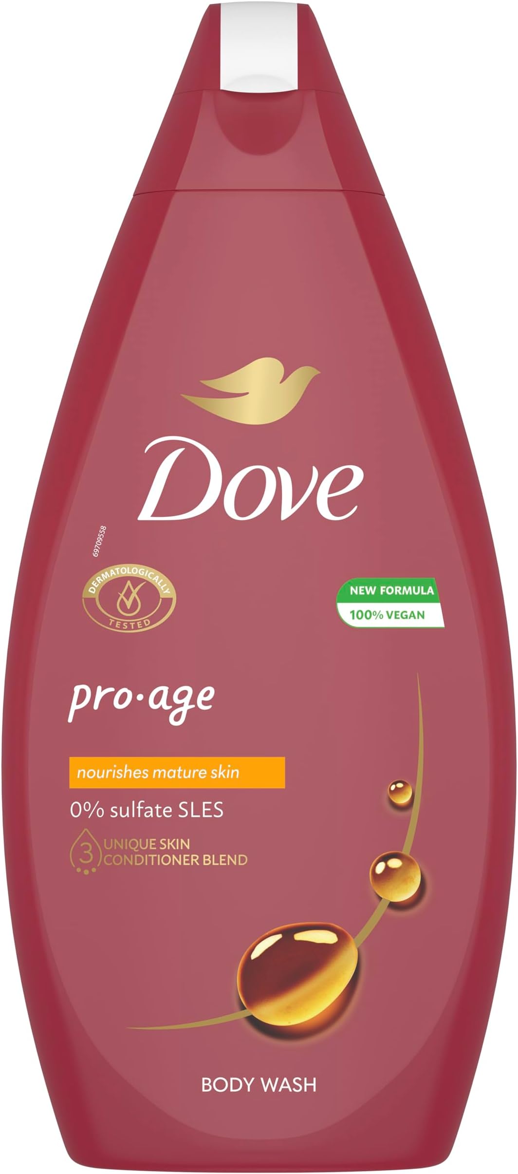 Pro-Age Body Wash Shower Gel Body Cleanser with plant-based moisturisers designed to nourish mature skin in one shower 450 ml