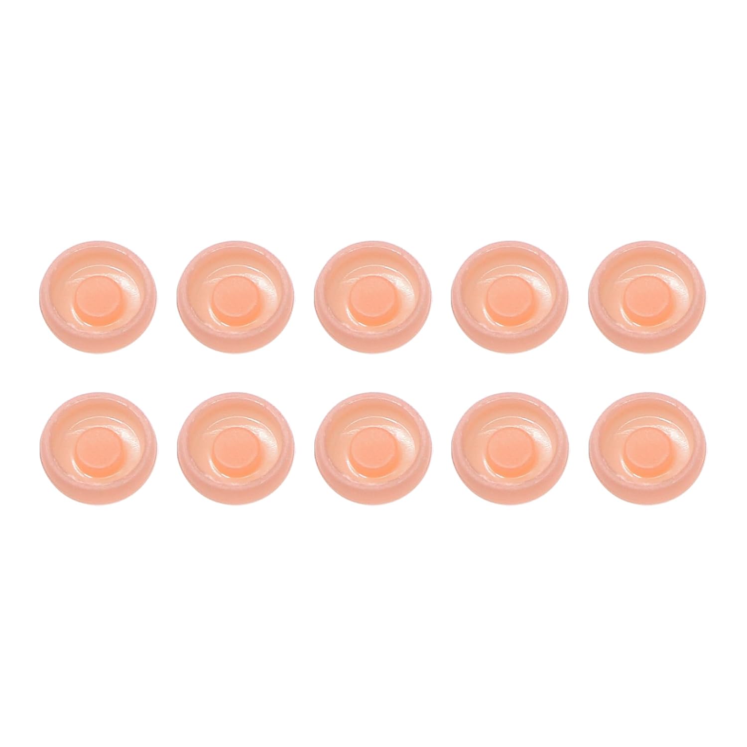 10 Pcs Overdenture Male Caps Replacement Male Caps Metal Housing 0.8 lbs 1.2 lbs 2.4 lbs (Block-Out Spacer)