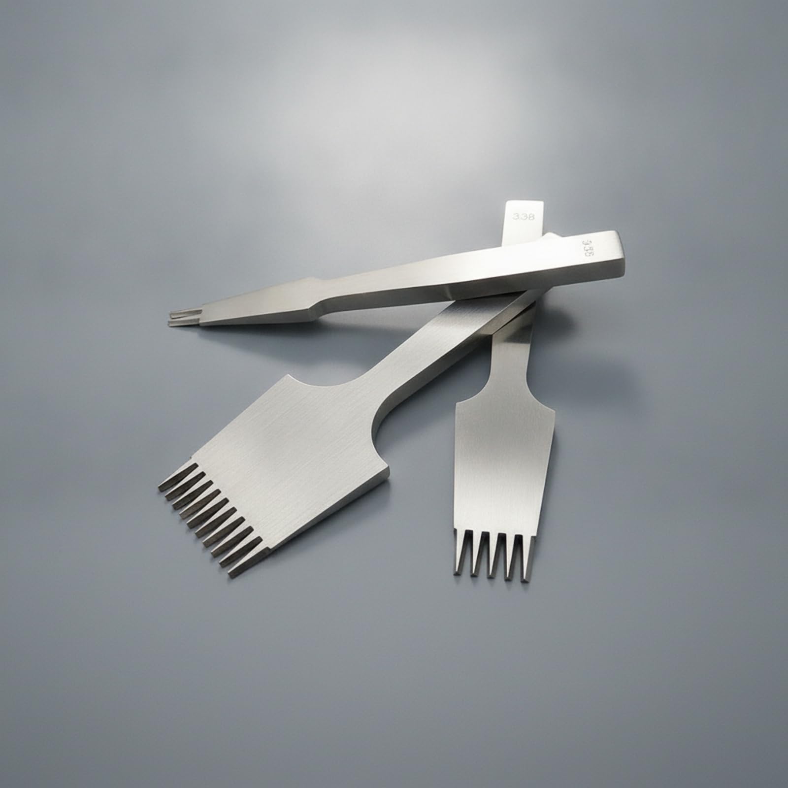 Punch Set Set Punteruolo Forchetta Alesatore Scalpello in Acciaio Inox Perforazione Precisa 338mm per Cuciture Pulite E Allineate Adatto a Artigiani Del Cuoio Fai da Te Riparazioni