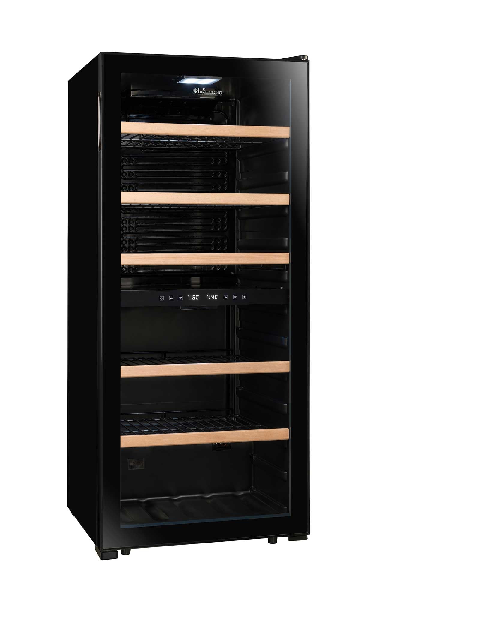 LA SOMMELIERE Cave de mise à température double zone LS102DZBLACK 102 Bouteilles