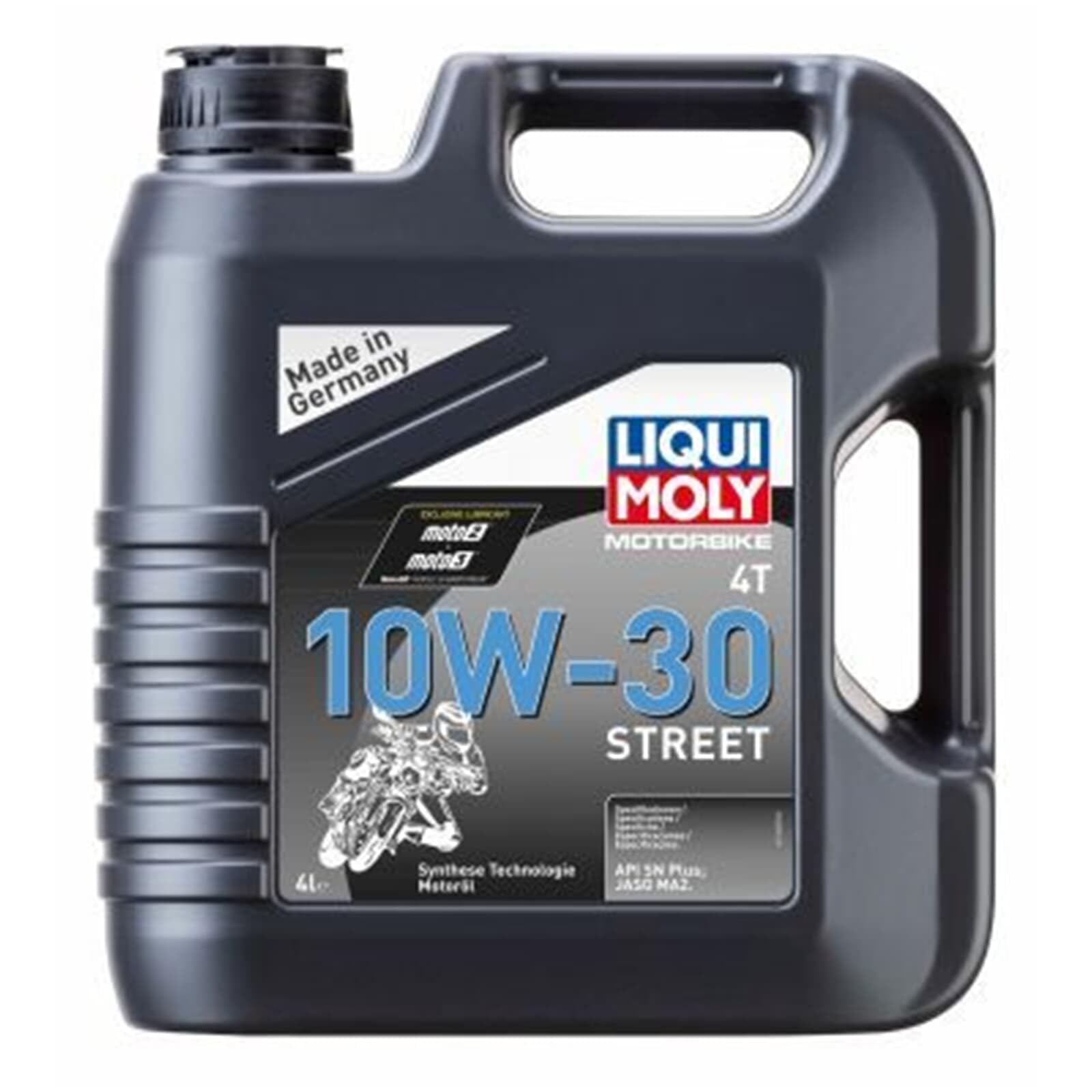 LIQUI MOLY Motorbike 4T 10W-30 Street, 4 L, Huile moteur de la technologie de synthèse de moto, SKU: 1688, neutre