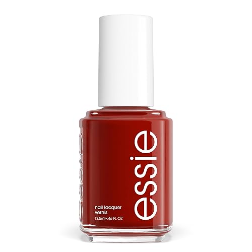 essie Nail Polish, Salon-Quality Deep Red-Brown Nail Polish, Vegan, Bed