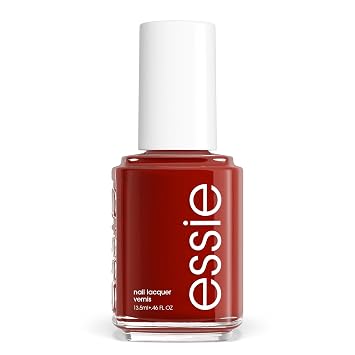 essie Nail Polish, Salon-Quality Deep Red-Brown Nail Polish, Vegan, Bed Rock & Roll, 0.46 fl oz