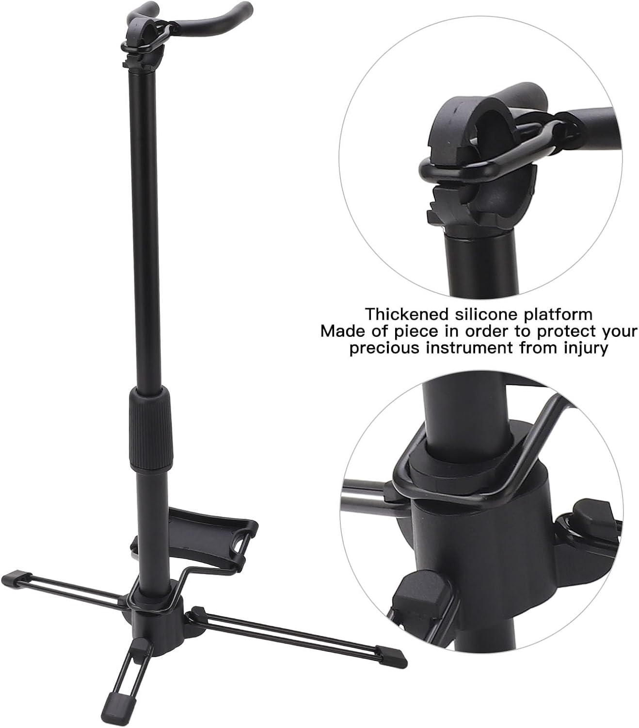 aqxreight Electronic Wind Instrument Stand Holder Foldable Tripod for Digital Wind Instruments Performance Accessories
