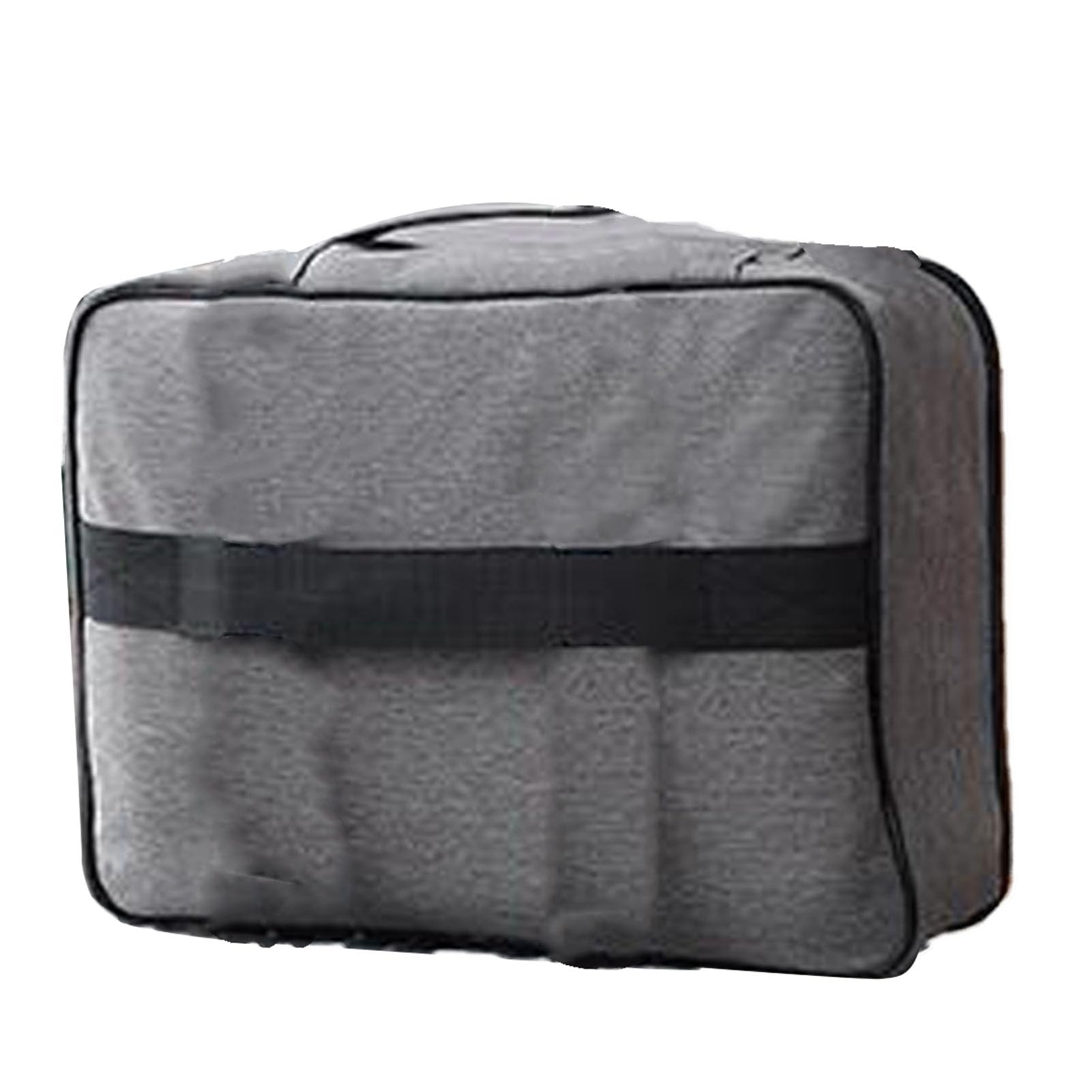 Bolsa para documentos espaciosa de diseño multicapa gris con cierre numérico 7