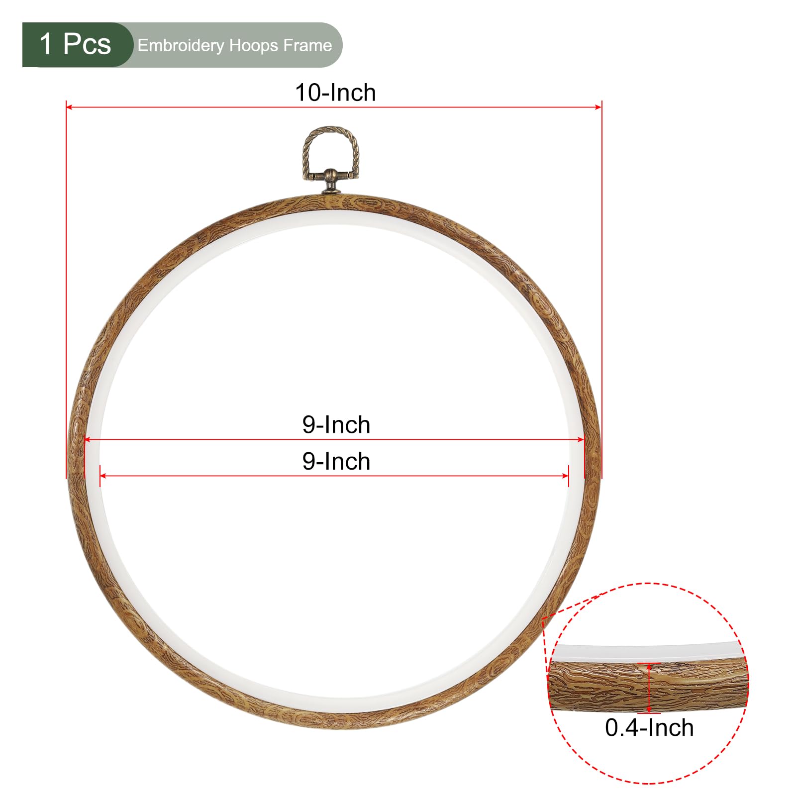 YOKIVE 3 Pcs Round Embroidery Hoops - Image 2