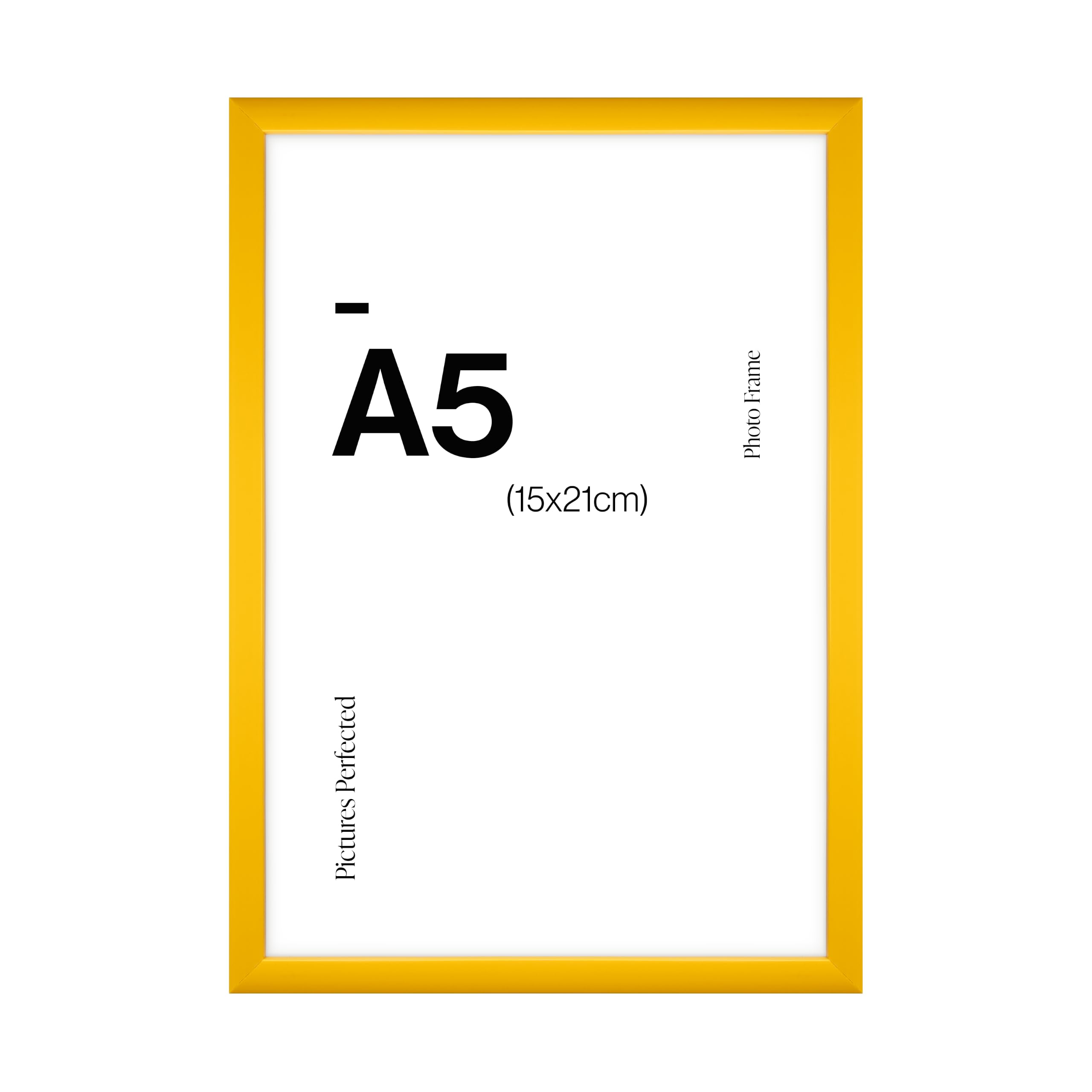 Modern Yellow A5 Photo Frame for A5 (15x21cm) Photos or Pictures