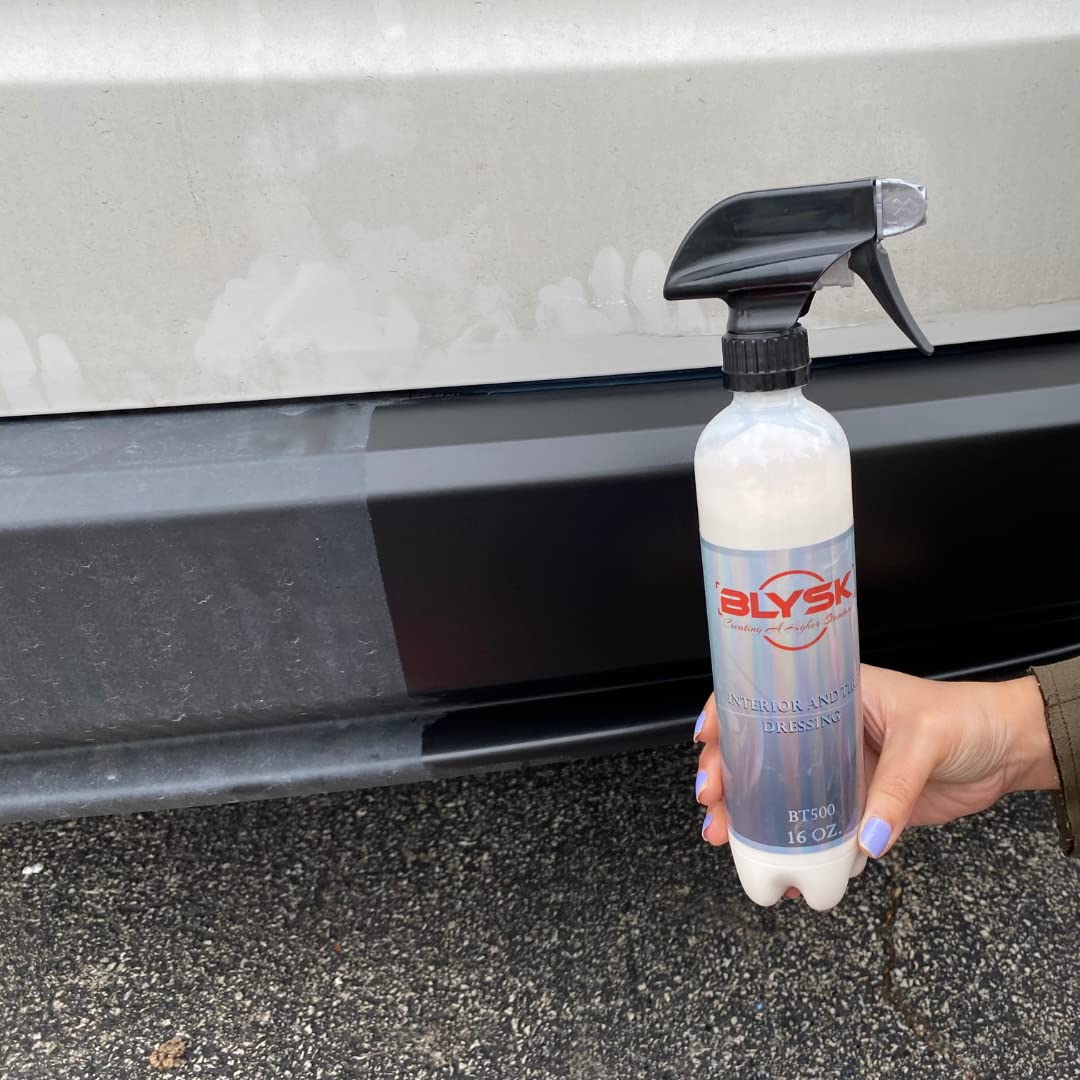 Blysk Interior and Tire Dressing (BT500), Shine & Protect All Your Rubber, Vinyl, & Plastic Surfaces (16oz.)