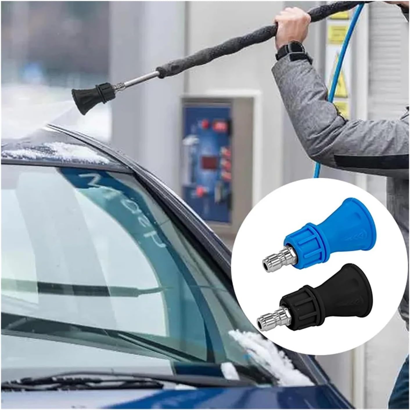 for Home Use Pressure Washer Nozzle Cleaning Nozzle for Cars 3.66 X 2.6 X 1.85 Inches for Standard Pressure Washers
