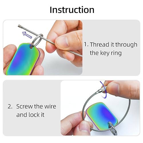 Miniatura 7 de Personalized Luggage Tags for Suitcases and Backpacks - Stainless Steel Metal Unique Custom Traval Bag Name Tags for Kids, Women, Luggage, Baggage,