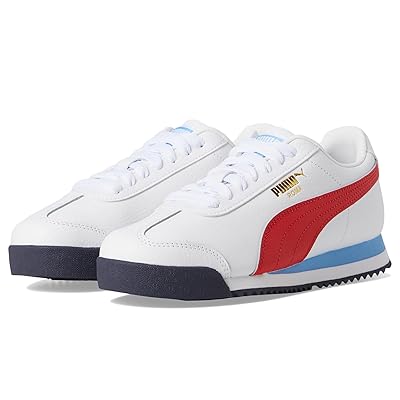 PUMA Kids Roma 24 (Big Kid) Kids Shoes PUMA White/For All Time Red