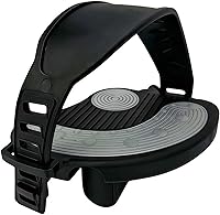 Vista 5 de YBEKI Pedales de bicicleta estática con correas para bicicleta giratoria y bicicleta estática de interior, garantía de 6 meses
