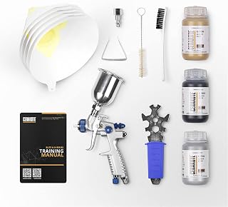 Glacier Gold/Black/Silver Coating Kit (C-7600, C-7700, C-7800 4 oz. Each) - Everything Needed to Spray Cerakote - Air Cure - Durable, High Temp Performance Ceramic Coating (1800°F Rating)