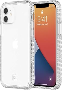 Incipio Grip Case Compatible with iPhone 12/12 Pro (6.1 Inch) (Transparent) [4.25 m Dropproof I Qi Compatible Cover I Extremely Robust Mobile Phone Case I Grip Outer Surface I Shock Absorbing Case]