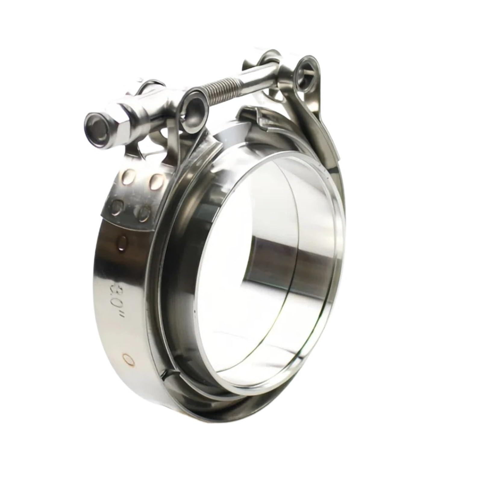 Fascetta V-Band Acciaio inossidabile 304 2 "2.25" .5 3 4 pollici 51 63 76 mm V Fascetta a fascia Turbo Tubo di scarico Vband Morsetto Maschio Femmina Flangia Kit morsetti(44mm 1.75 inches)