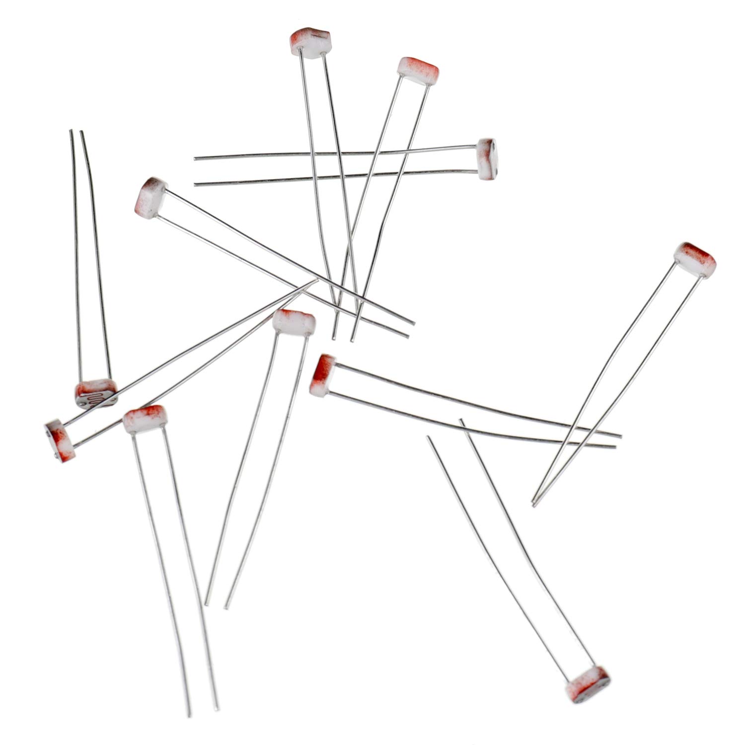 10 Photorésistances LDR 5mm GL55xx (GL5506, GL5516, Etc.) - 5-100 KΩ - Pour Arduino, DIY