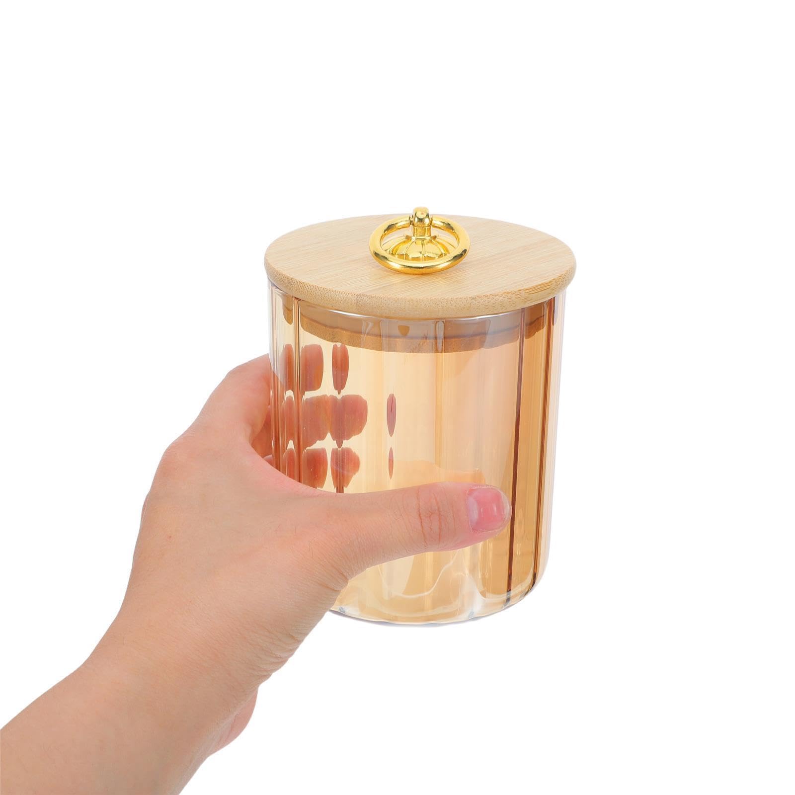 SOLUSTRE Tarros de Cristal Herméticos 3 Piezas 17/25/34 Oz para Despensa | Vidrio Transparente, Estilo Vintage, para Uso Diario en Cocina, Contenido Fácil de Identificar