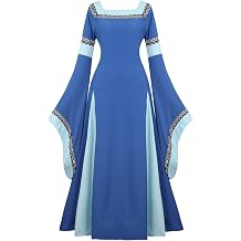 Parlsdy Womens Renaissance Dress Pirate Peasant Medieval Costume