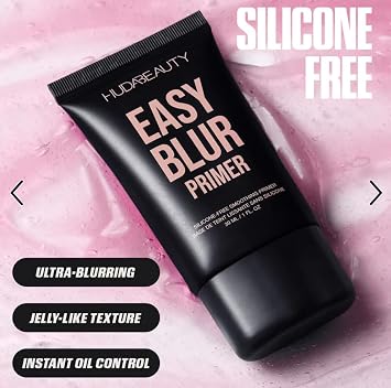 H.U.D.A 1 Easy Blur Primer, Silicone-Free, Ultra-Blurring, Pore-Minimizing Primer Oil Control, 1 Fl Oz