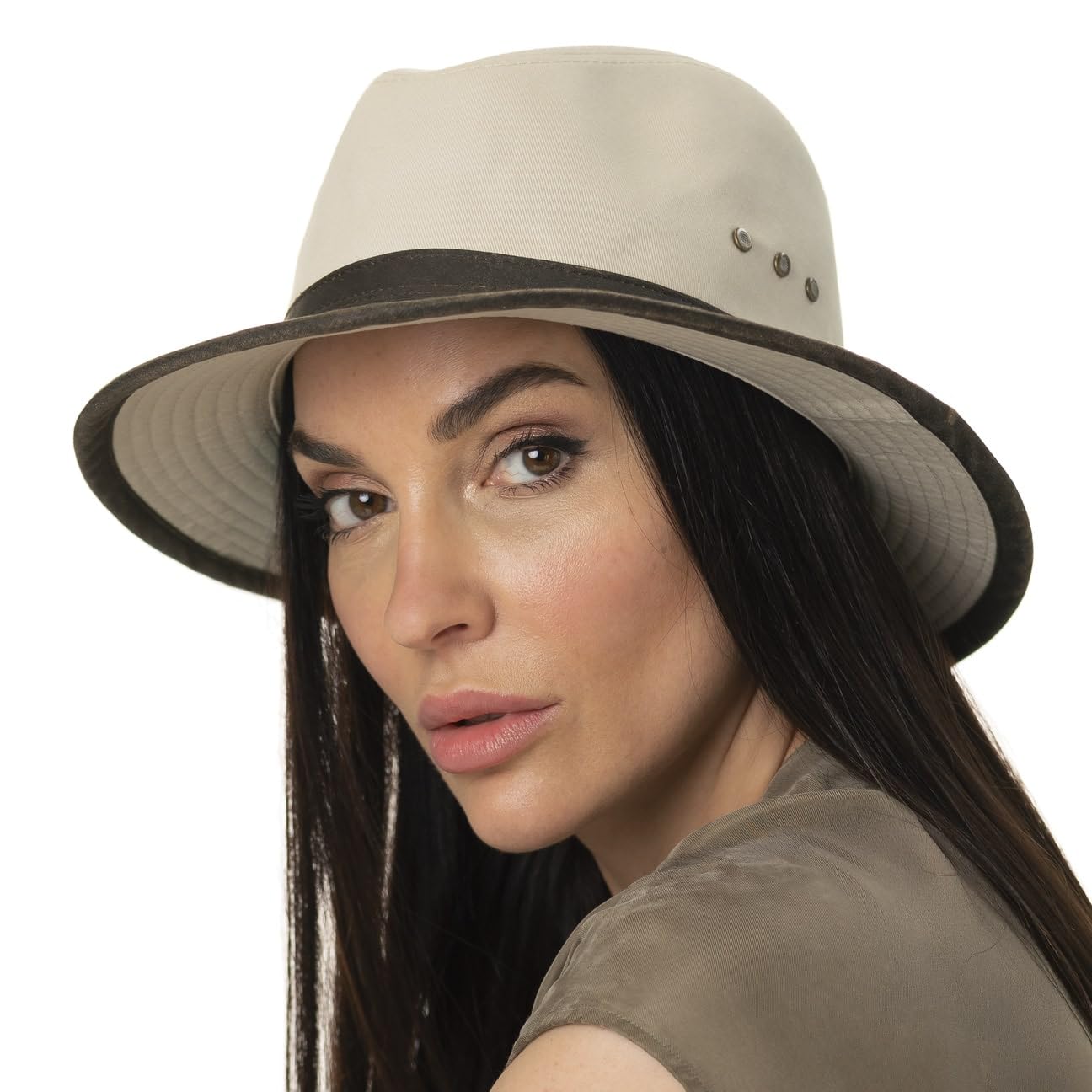 Stetson AVA Cotton Outdoorhut Traveller-Hut Herren Australienhut mit UV-Schutz 40+ Baumwollhut Herrenhut Frühjahr Sommer