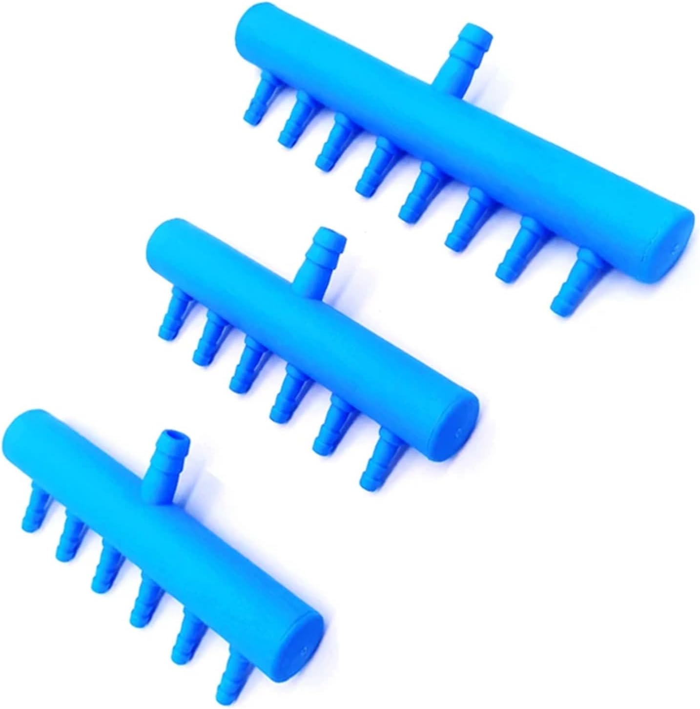 1pcs Plastic 2 4 6 8 Way Aquarium Air Splitter Valve Fish Tank Air Pump Flow Splitter Distributor Pump Valve Tap Control Switch(8 Way)