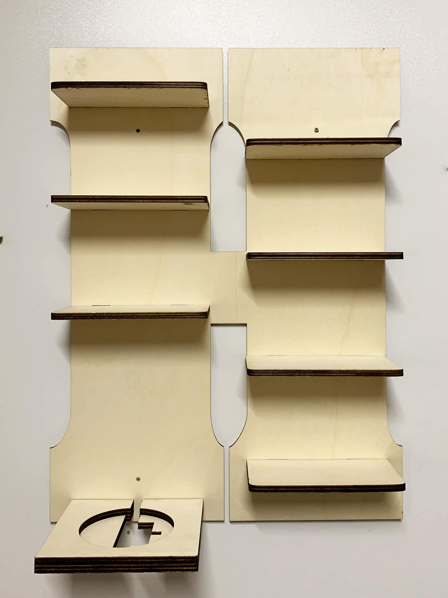 DIY Regal Buchstabe A-Z für die Musikbox passend für Toniebox Kinder Baby Zimmer zum selbst bemalen mit Wunschname tolles individuelles Geschenk zum Geburtstag zu Ostern Weihnachten (Buchstabe: H)