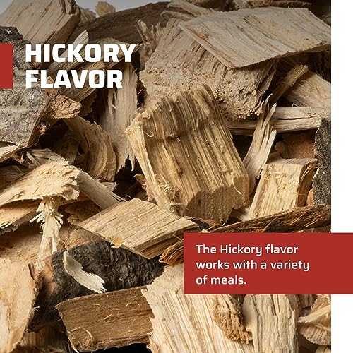 Camp Chef Premium Hardwood Chips - Wood Chips for Smoking & Outdoor Grilling - Compatible with Pellet Grills, Smokers & Barbecues - Made in The USA - Hickory, 192 cu in