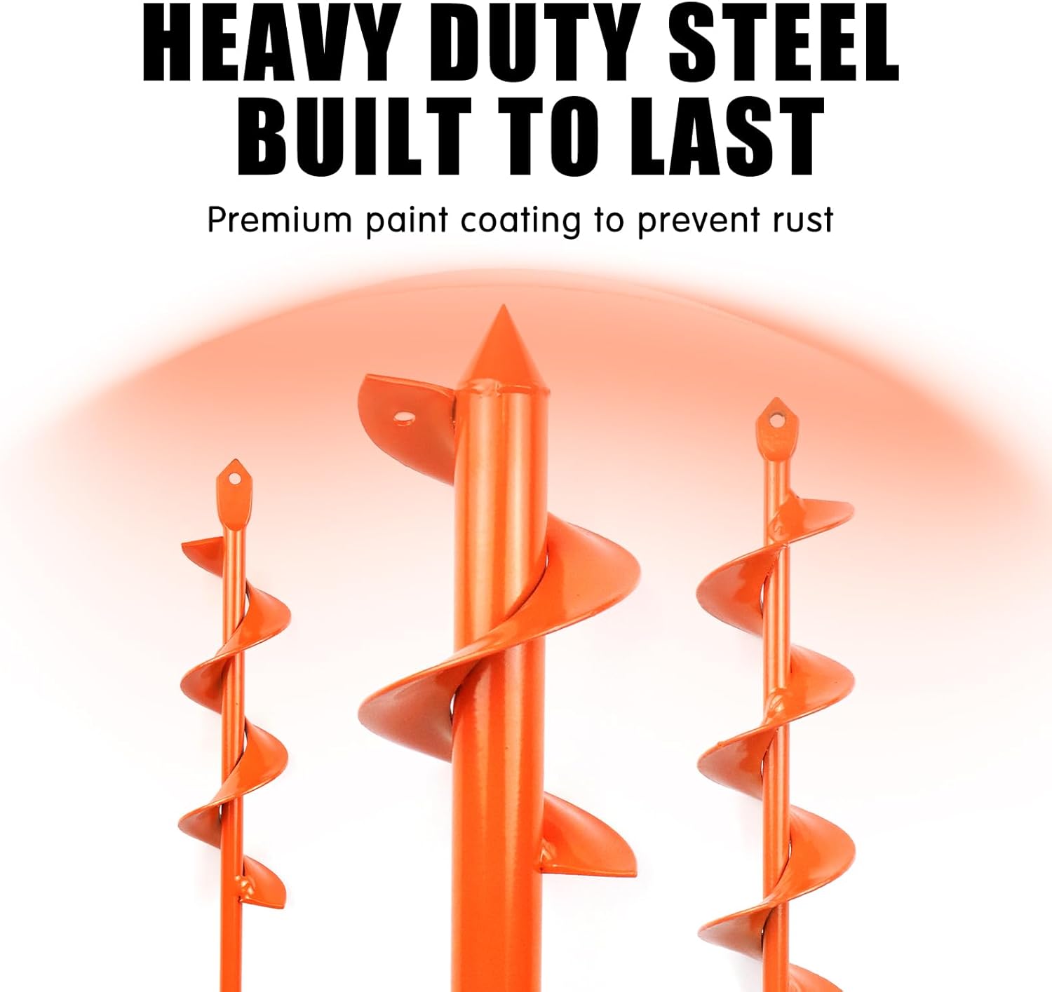 Auger Drill Bit for Planting Set of 3, (1.6x8.6, 3x12, 2x14.5) for 3/8" Hex Drive Drill, Easy Planter Garden Auger, for Post Hole Digger Bulb Bedding Digging Plant Rapid Planter