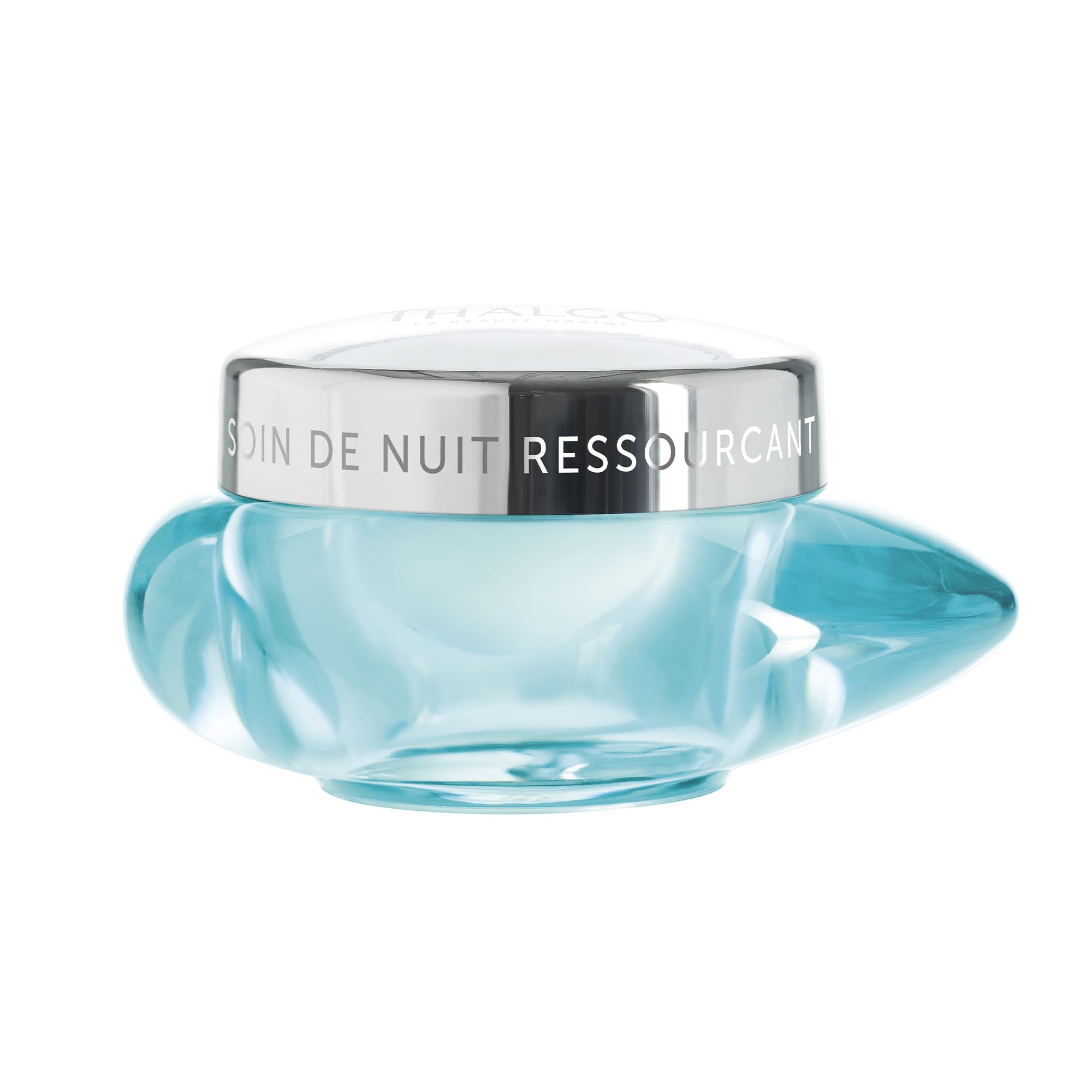 THALGO Revitalisierende Nachtcreme 50 ml – Feuchtigkeitsspendende Nachtpflege mit Hyaluronsäure & Meerwasser-Konzentrat – Regenerierende Pflege für normale bis trockene Haut