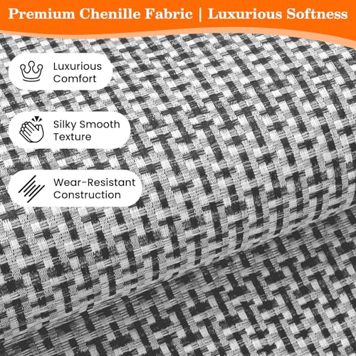 StepRite Kitchen Rugs, Kitchen Mats for Floor, 32"x20" Non-Slip Machine-Washable Kitchen Throw Rug, Light Grey by StepRite - Used condition - Image 4