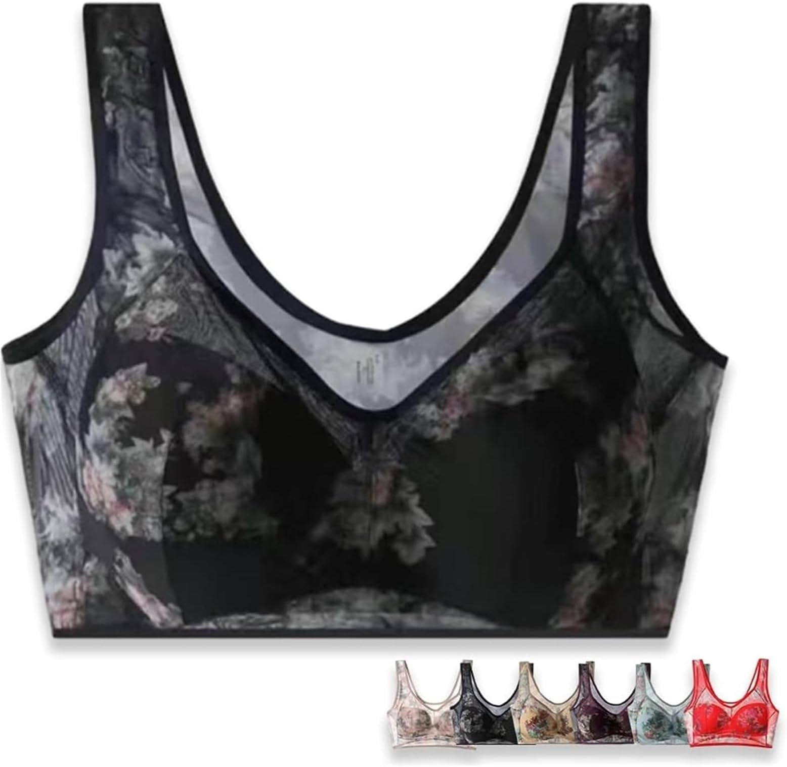 Miracharm Bra, Ice Silk Lace Cooling Comfort Bra, Everyday BrasSeamless Wireless Push up Bras for seniors