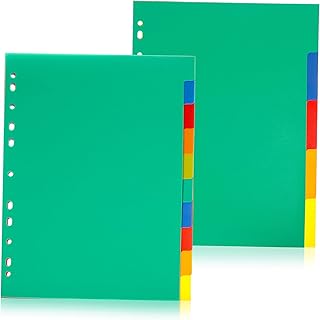 Didiseaon 15 Peças Bloco De Notas Bloco De Notas Clipes De Fichário Bloco De Notas Separadores Separadores De Fichário Perfurados Divisores De Página Marcadores De Bloco De Notas Linha