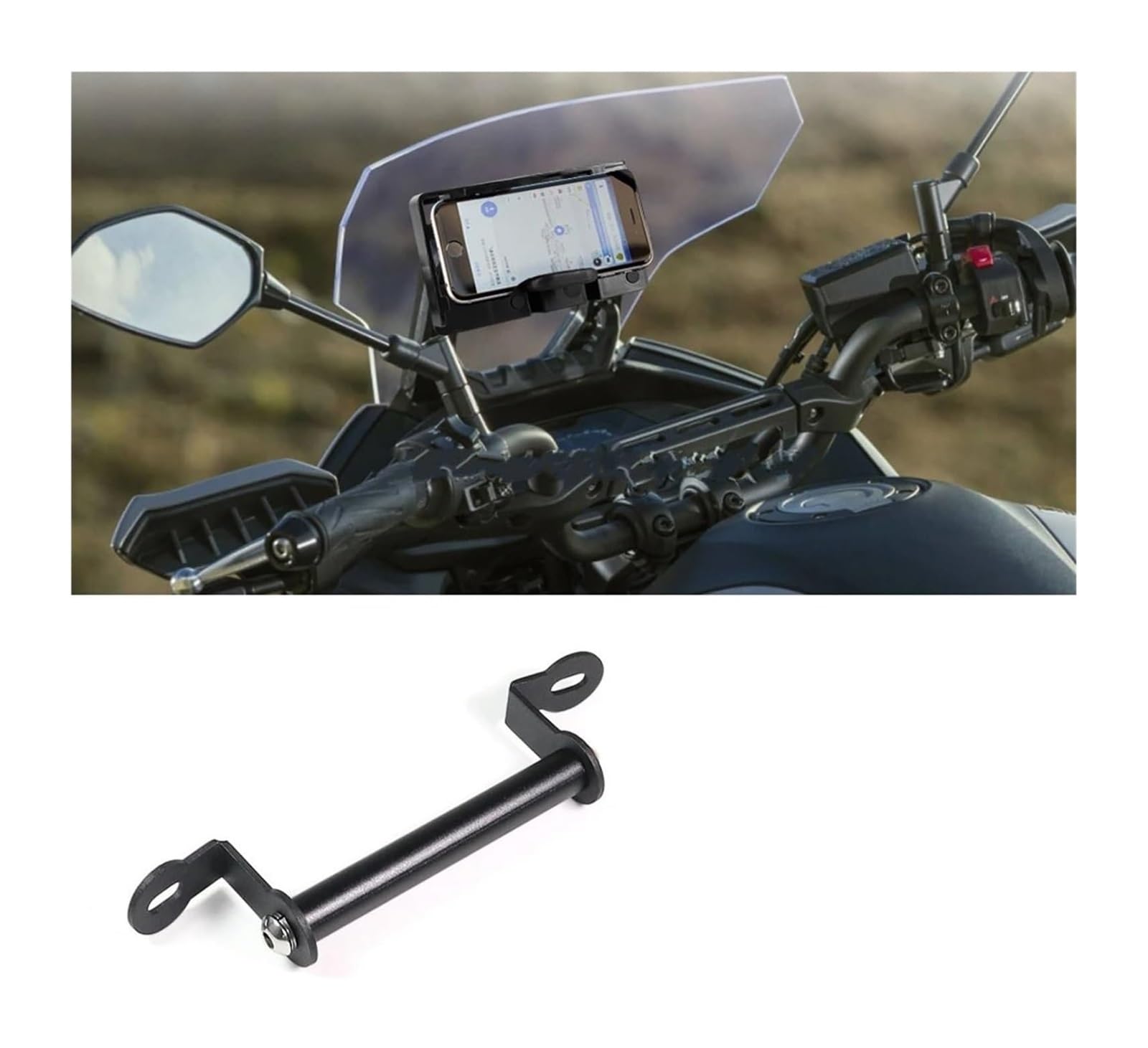 pour Moto Support Navigation GPS pour Tracer 7 TRACER700 pour MT 07 Tracer 2016 Moto GPS Navigation Support sans Chargement Téléphone(03-12mm 22mm)